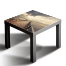 Glasplatte f&uuml;r IKEA LACK Tisch Glasbild 55x55...