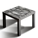 Glasplatte f&uuml;r IKEA LACK Tisch Glasbild 55x55 Stein...