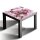 Glasplatte für IKEA LACK Tisch Glasbild 55x55 Blume Natur Pink