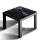 Glasplatte für IKEA LACK Tisch Glasbild 55x55 Abstrakt Textur Schwarz