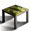 Glasplatte für IKEA LACK Tisch Glasbild 55x55 Wald...