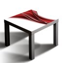 Glasplatte für IKEA LACK Tisch Glasbild 55x55 Vektor Abstrakt Rot