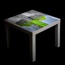 Glasplatte für IKEA LACK Tisch Glasbild 55x55 Baum Natur Grün