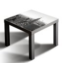 Glasplatte für IKEA LACK Tisch Glasbild 55x55 Stadt Aussicht Grau