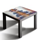 Glasplatte für IKEA LACK Tisch Glasbild 55x55 Stadt...