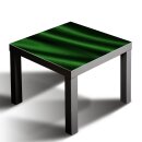 Glasplatte für IKEA LACK Tisch Glasbild 55x55 Stoff Textur Grün