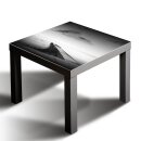 Glasplatte für IKEA LACK Tisch Glasbild 55x55 Brücke Aussicht Grau