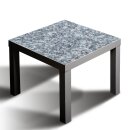 Glasplatte für IKEA LACK Tisch Glasbild 55x55 Marmor Textur Grau