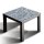 Glasplatte für IKEA LACK Tisch Glasbild 55x55 Marmor Textur Grau