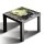Glasplatte für IKEA LACK Tisch Glasbild 55x55 Blume Natur Grau
