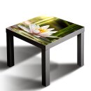Glasplatte für IKEA LACK Tisch Glasbild 55x55 Blume...