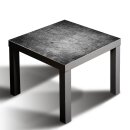 Glasplatte für IKEA LACK Tisch Glasbild 55x55 Stoff Textur Grau
