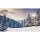 Glasschneideplatte Schneidebrett Glas 52x30 Motiv Weihnachten Deko Schnee Landschaft
